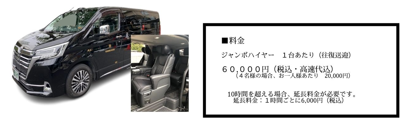 タクシーと料金