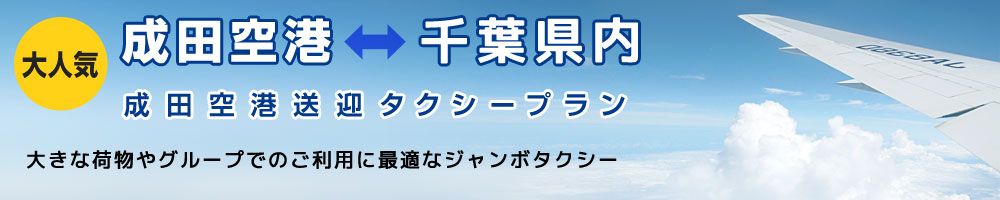 成田空港⇔千葉県内各地送迎タクシープラン